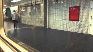 Stockholm Subway C14 Train ride Red line 13 Ropsten T Centralen