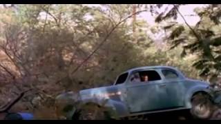 Girl stuck in old  car