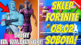 SKLEP FORTNITE 08.02.20 ? (SOBOTA, Fortnite Sklep 8.02) -SKINY NA WALENTYNKI -Amor Strażnik Miłości
