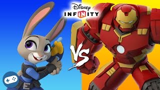 Judy Hopps VS Hulkbuster Disney Infinity 3.0 Toy Box Fight