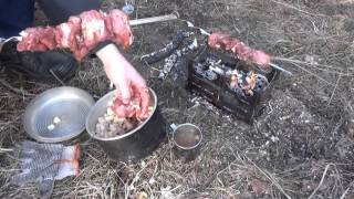 Шашлык на LSA Double Hobo Stove / Oven schepochnitsa double