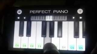 Teri Meri (Bodyguard) Simple mobile piano tutorial