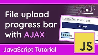 Creating an AJAX file upload progress bar in JavaScript