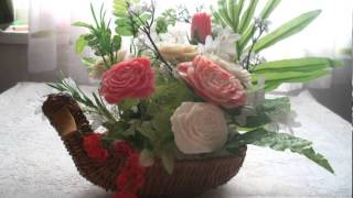карвинг на мыле -букеты подарочные soap carving