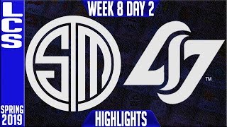 TSM vs CLG Highlights | LCS Spring 2019 Week 8 Day 2 | Team Solomid vs Counter Logic Gaming