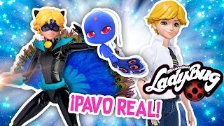 LADYBUG ? CHAT NOIR se FUSIONA con el Kwami de PAVO REAL ? Juguetes Fantásticos