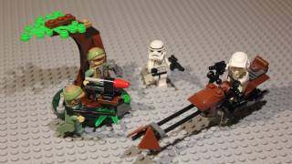 LEGO Star Wars Endor Rebel Trooper & Imperial Trooper Battle Pack Review 9489
