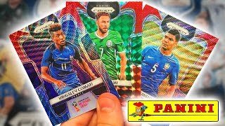 EXCLUSIVE RED/BLUE WAVE PRIZM CARDS! Panini World Cup 2018 PRIZM Fat Packs #1