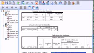 PRUEBA T PARA MUESTRAS RELACIONADAS