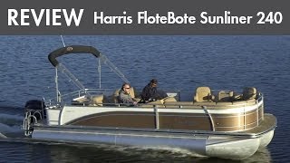 2014 Harris Sunliner 240 Pontoon Boat Review / Performance Test