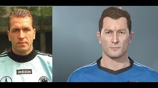 PES 2019 Andreas Koepke face build + stats (classic Germany)