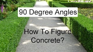 Calculating Concrete Amounts for Walkways With 90° Turns