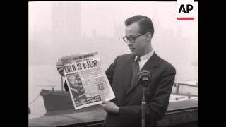 U P L SPECIAL INTERVIEW - BILL SAXTON UNITED PRESS MOVIETONEWS IN LONDON - SOUND
