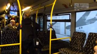 Flughafen Frankfurt Airport Shuttle bus and Skyline