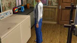 Sims 3 Ambitions, doing the laundry