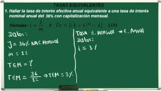 Tasa de Interés Nominal y Efectiva Ejercicio 22