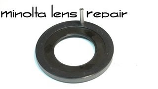MC Rokkor - PG 50mm F 1.4 Lens Repair