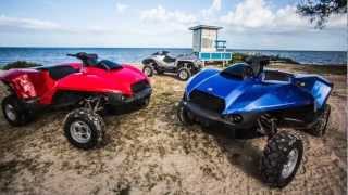 Conheça o Quadski, um veículo metade quadriciclo e metade moto aquática