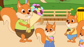 Famille d'Écureuil - Dont La Glace Est Plus Grosse Dessin Animé 2020 en Français
