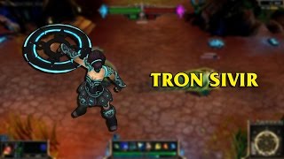 Tron Sivir LoL Custom Skin ShowCase