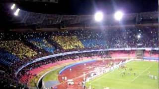 Napoli Chelsea Coreografia Stadio San Paolo ed inno Champions League