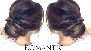 5-MINUTE Romantic Bun Hairstyle | EASY Updo Hairstyles
