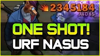 ACTUAL ONE SHOT! - URF NASUS ft. Redmercy | League of Legends