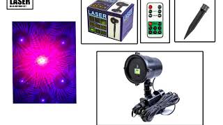 Новогодний уличный лазерный проектор 3 цвета  X-Laser XX-LS-807 RGB с ДУ