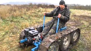 Отличный Самодельный гусеничный трактор / Excellent home-made crawler tractor