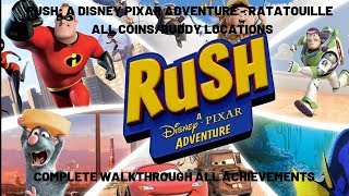 Rush: A Disney Pixar Adventure - Ratatouille World - Complete Walkthrough - All Coins/Buddy Areas