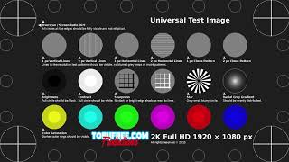 Тестовый ролик для проверки телевизора или приставки на FullHD