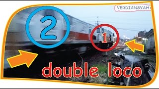 Cuma narik 6 gerbong knp Double Lokomotif/headed/traksi