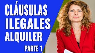 Cláusulas ilegales que te querrán colar en el contrato de alquiler. Parte 1