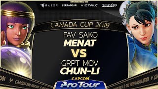 FAV Sako (Menat) vs GRPT MOV (Chun Li) - Canada Cup 2018 - CPT 2018