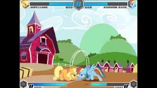 MLP:Fighting Is Magic - Applejack vs Rainbow Dash