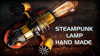 Стимпанк светильник - лампа своими руками . Steampunk lamp hand made (DIY)