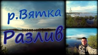 Река Вятка 14 мая 2015 года. Д. Коржавино. Красота разлива.