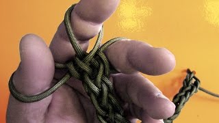 Обзор быстрорасплетаемое плетение из паракорда "3х-пальцевое"