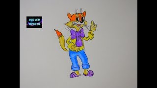 Как нарисовать КОТА ЛЕОПОЛЬДА, рисунки для детей/394/How to draw a CAT, drawings for children