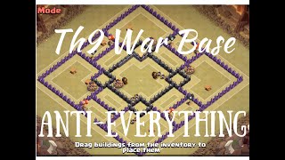 HD TH9 War Base | Anti-Everything! | [NEW!][2015] + Replay
