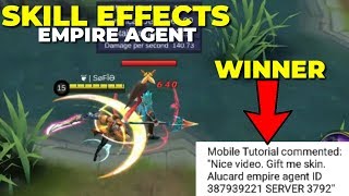 ALUCARD "EMPIRE AGENT" | SKILL EFFECTS | Mobile Legends