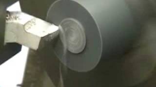 Facing off on a lathe