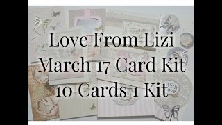 LFL March 17 Card Kit - 10 Cards 1 Kit - With Lizi