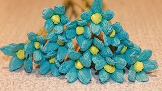 НЕЗАБУДКИ из бумаги