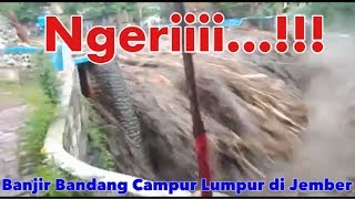 Banjir Bandang Campur Lumpur di Jember