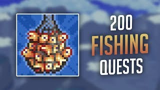 Fastest Way to Complete 200 Fishing Quests (Supreme Helper Minion Achievement) - Terraria 1.3