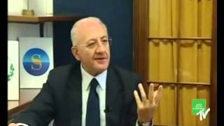 Sindaco di Salerno Vincenzo De Luca . San Matteo 2012 contro i figli delle chiancarelle