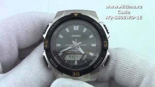 Мужские японские наручные часы Casio AQ-S800WD-1E