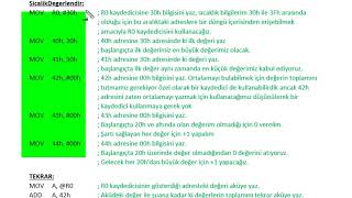 Assembly Otel Odası Sıcaklıkları Üzerinde İşlemler Final Soru Çözümü