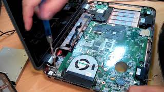 Разборка  и замена термопасты в ноутбуке Dell inspiron 5720